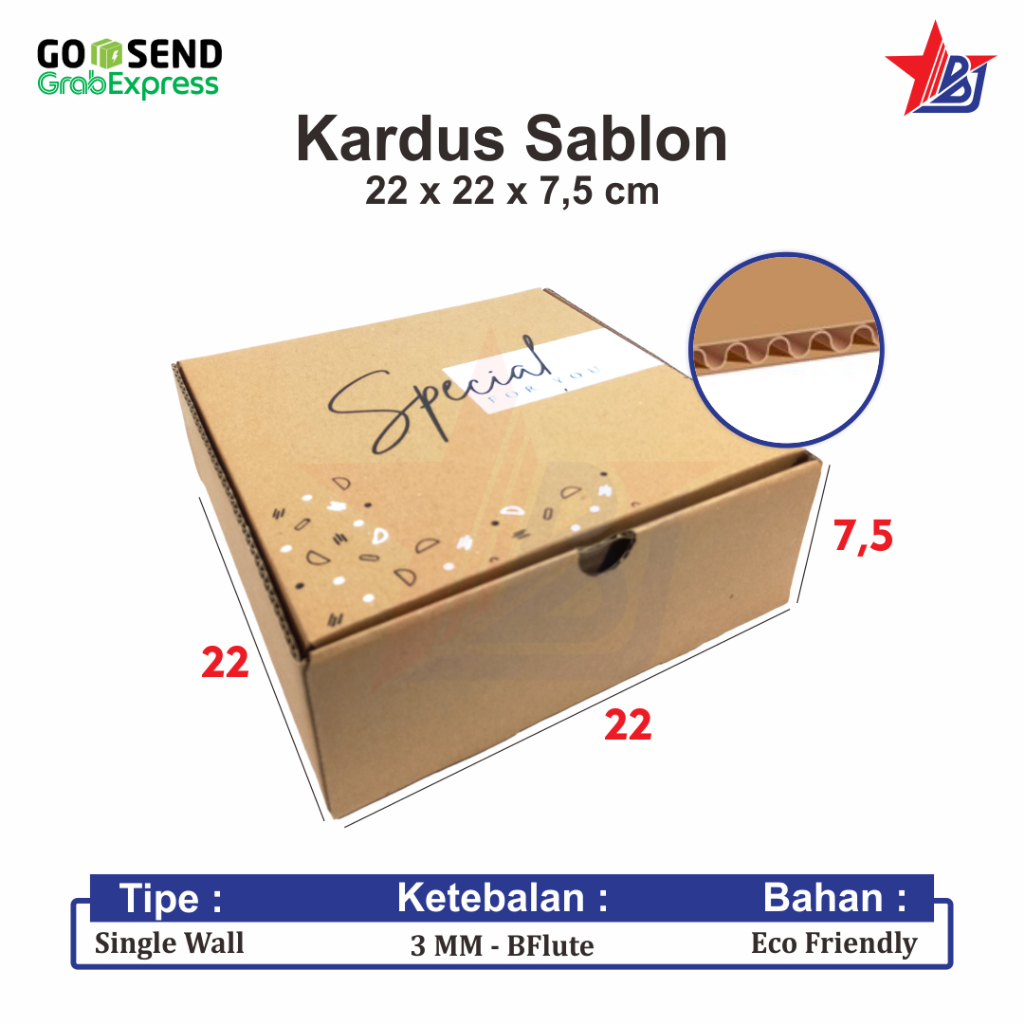 

Box pizza motif, ukuran 22x22x7 cm, gift box/box hampers/box pizza/box hijab/box online shop