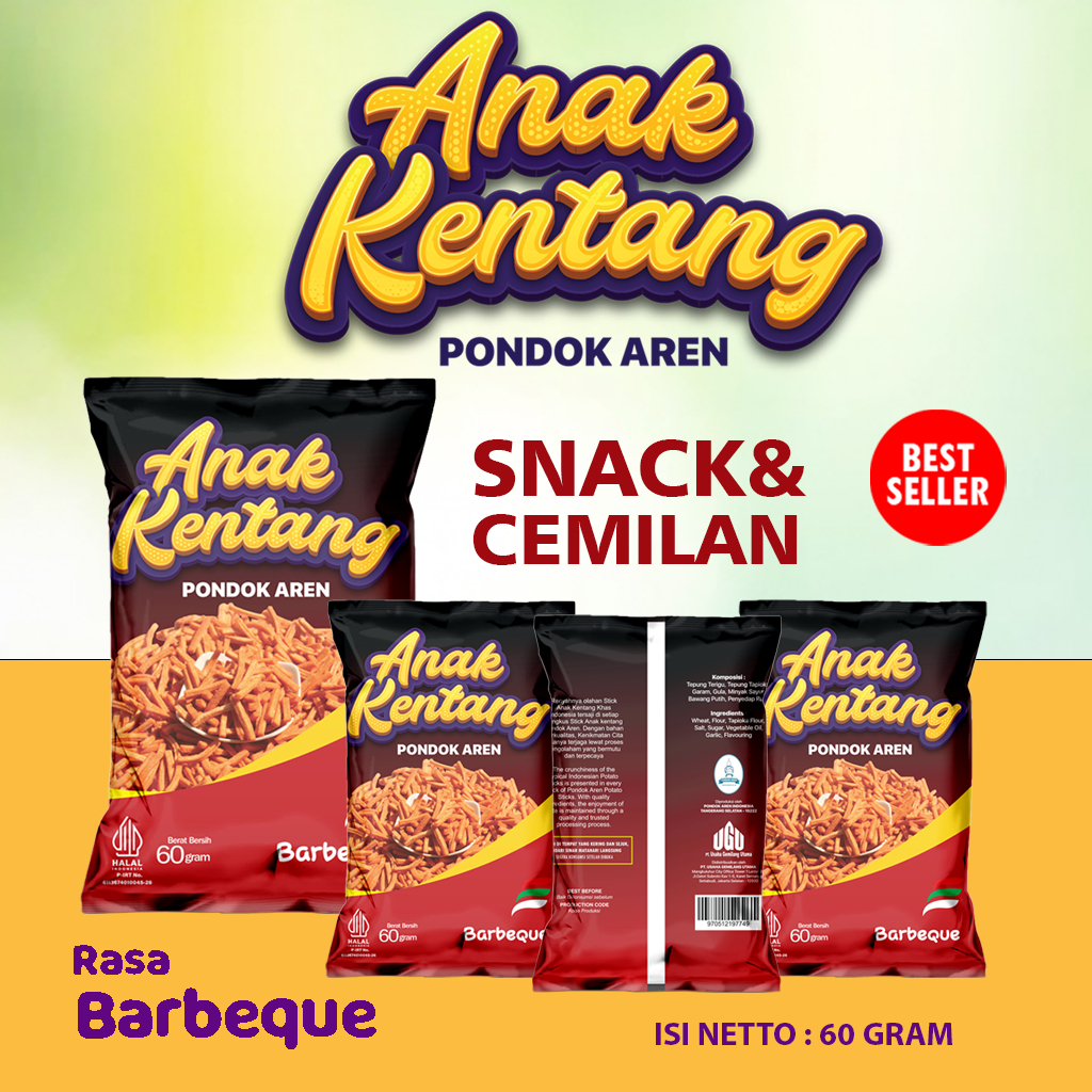 

Anak Kentang Pondok Aren Snack Stick Keripik Kentang Goreng