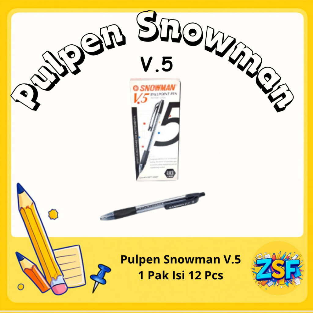 

Pulpen Snowman 1 Pack Bolpoin Snowman 1 Pack Pen Snowman V5 0.7 Mm 1 Lusin Untuk Sekolah Original