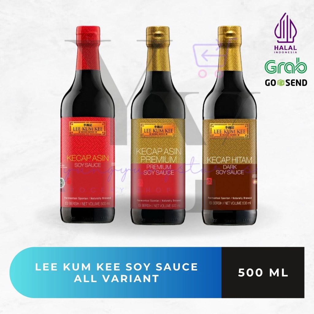 

Lee Kum Kee Soy Sauce Kecap Asin Premium / Kecap Hitam / Dark 500 ml