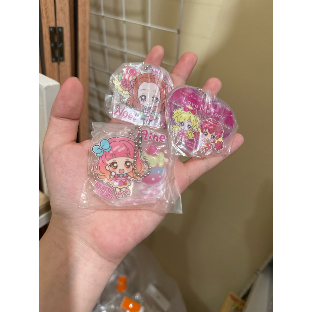 Aikatsu Friends character mini Keychain Aine Noel Love Me Tear