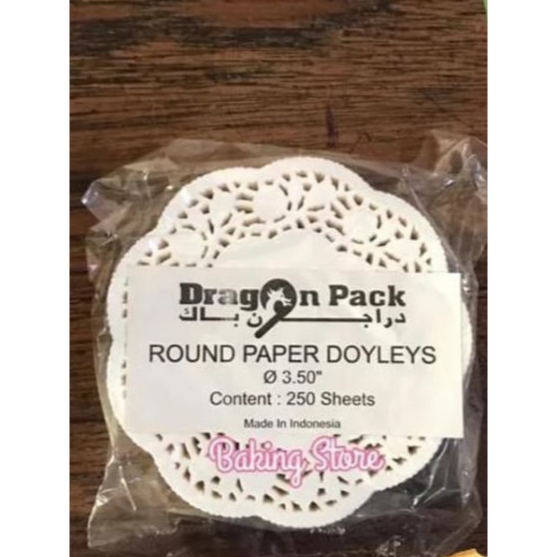 

Kertas Toples 5 Lembar ukuran 15 cm Alas Renda - Round Paper Doyleys - Renda Putih Kue Toples-samir besek
