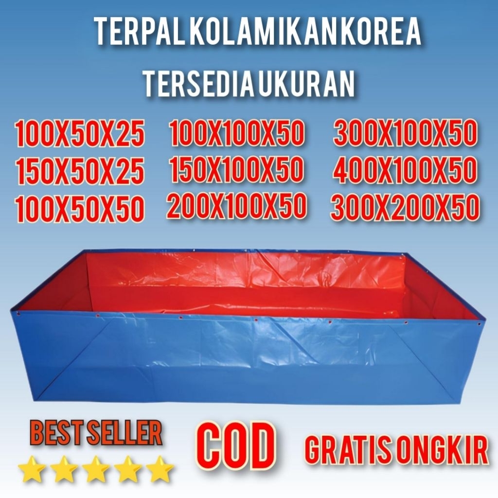 TERPAL KOLAM IKAN KOREA