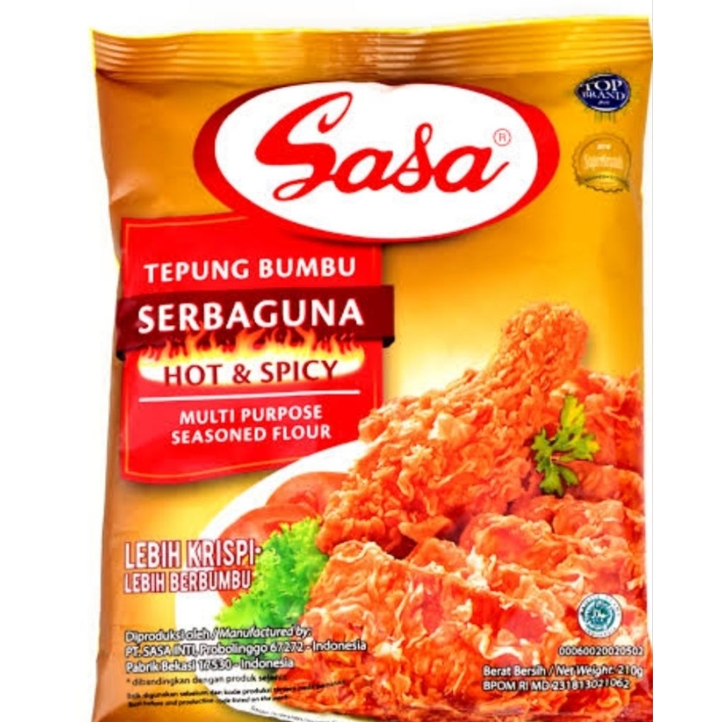 

sasa tepung bumbu serbaguna hot and spicy 210 gram