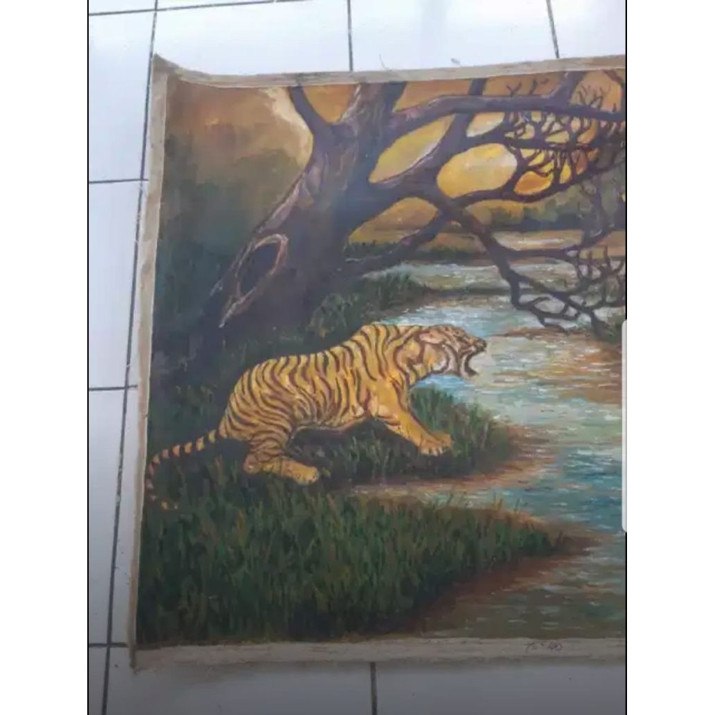 lukisan macan antik