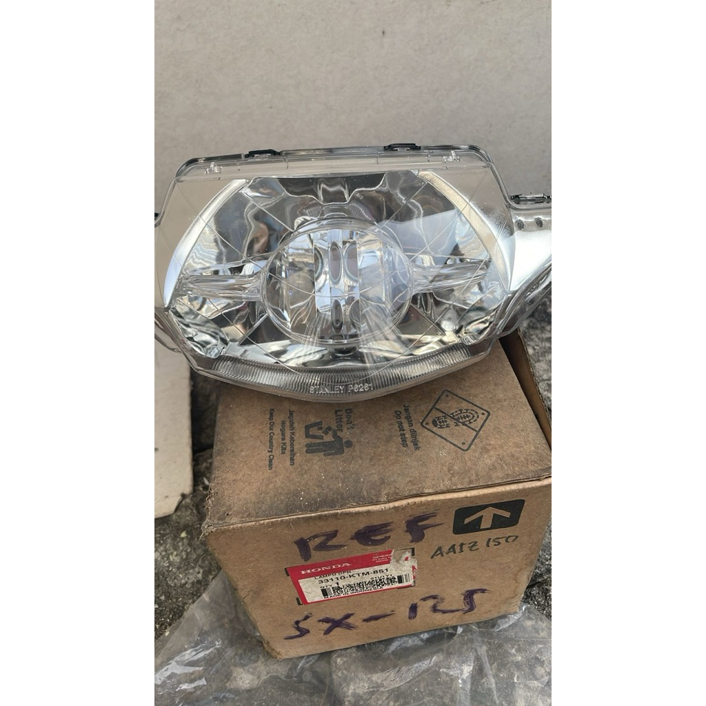reflektor lampu depan original honda supra x125 lama dengan kodekode33110KTM851