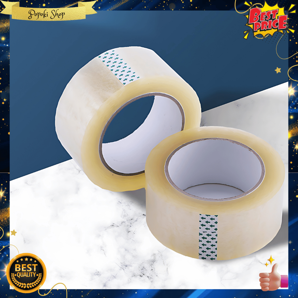 

POPOKI Lakban Bening kuat ringan/ SELOTIP/ LAKBAN BENING