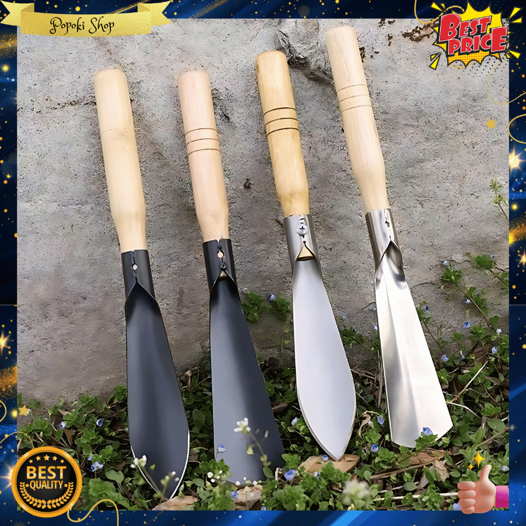 POPOKI Sekop Sayur Penanam / Berkebun Transplast Weding Shovel / Sekop Kebun Mini / Alat Berkebun Se