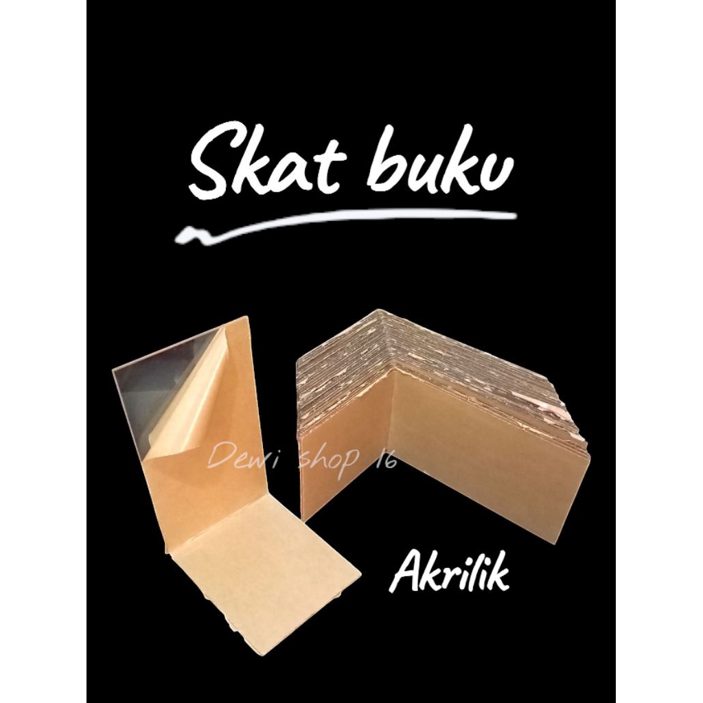 

Skat buku AKRILIK penyangga buku 18x12x10 cm