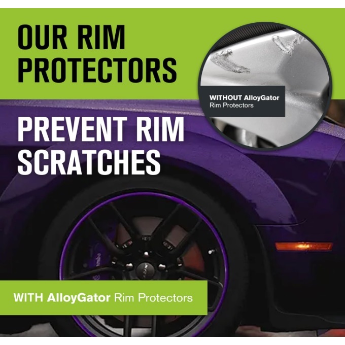 Alloygator Pelindung Velg Mobil RIM Protection Purple Color | Pelindung Velg Mobil Warna Ungu