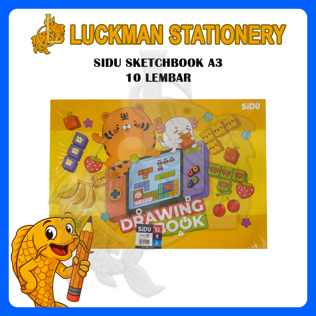 

LUCKMAN STATIONERY - BUKU GAMBAR SIDU A3 DAN A4 / BUKU GAMBAR SINAR DUNIA