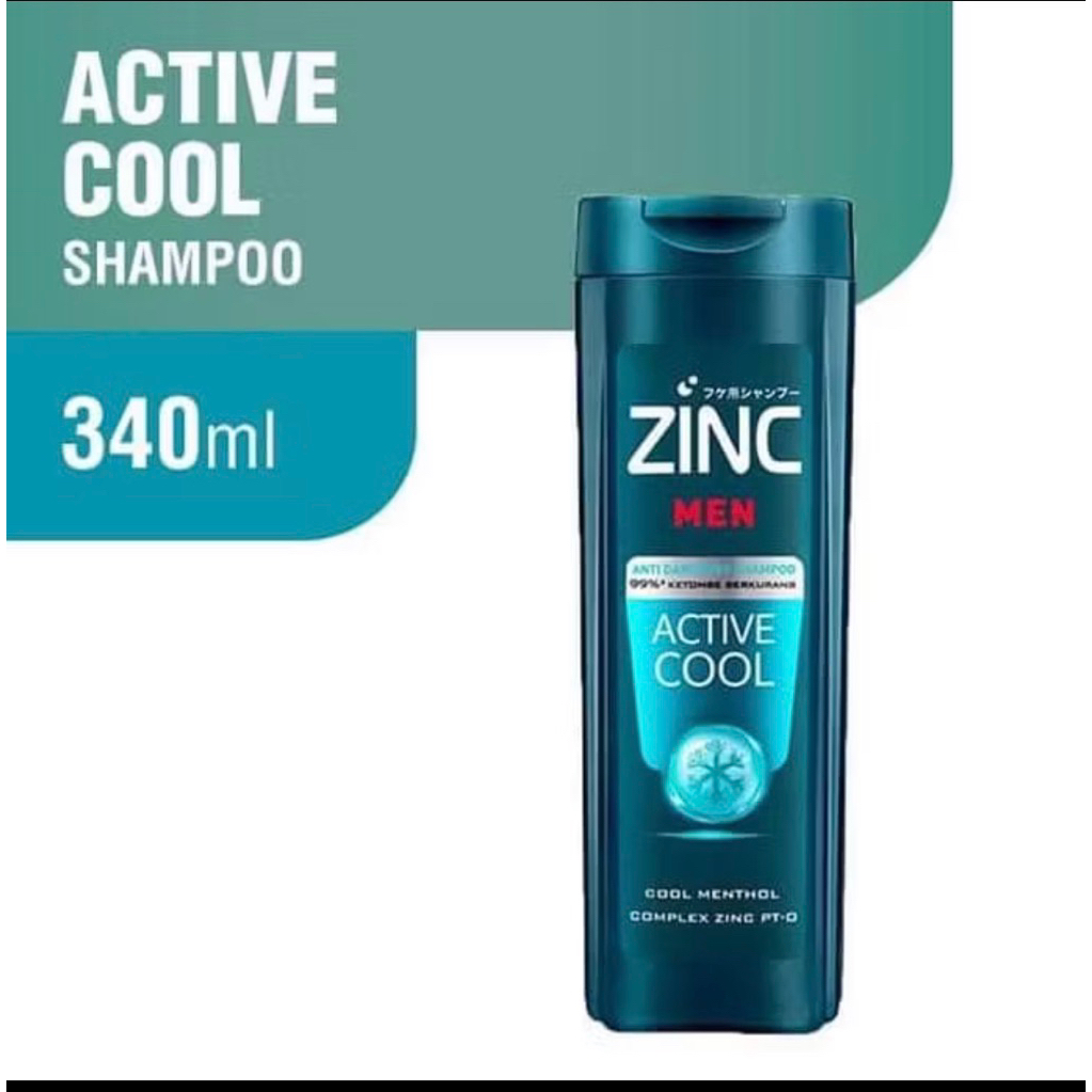 Zinc Men Active Cool Shampoo 340 ml