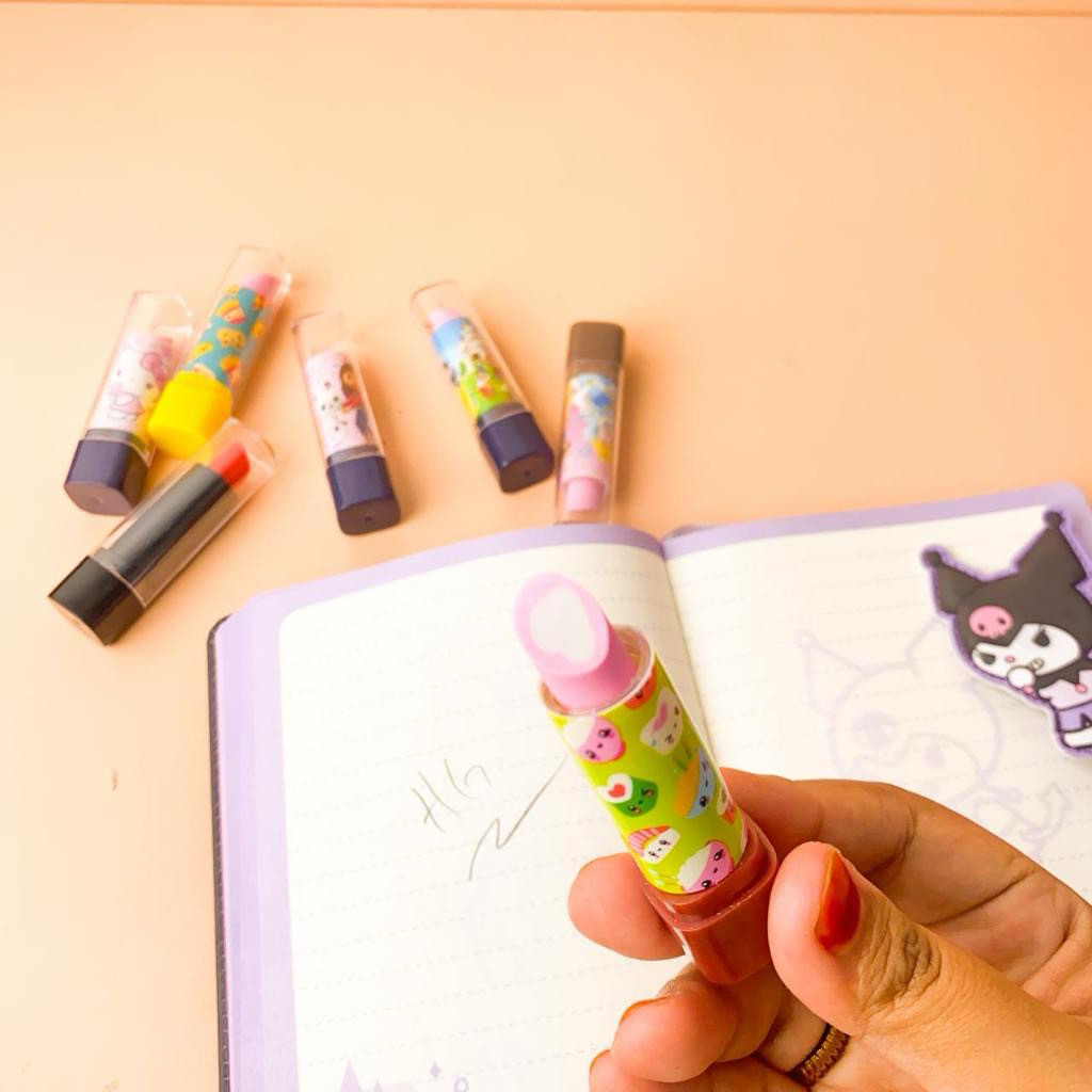 

Penghapus Model lipstik eraser lucu termurah warna warni bisa terjangkau cod