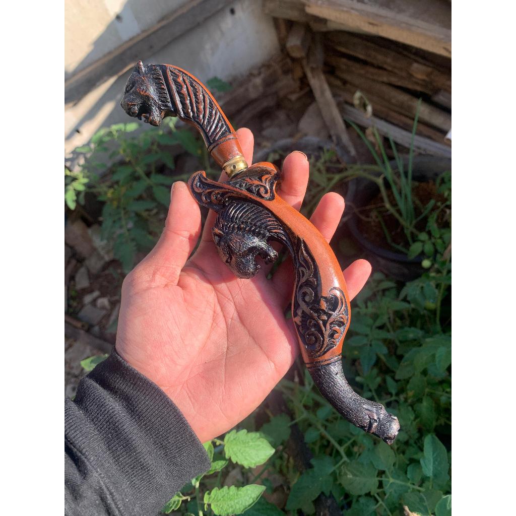 kujang hiasan asli bahan pamor