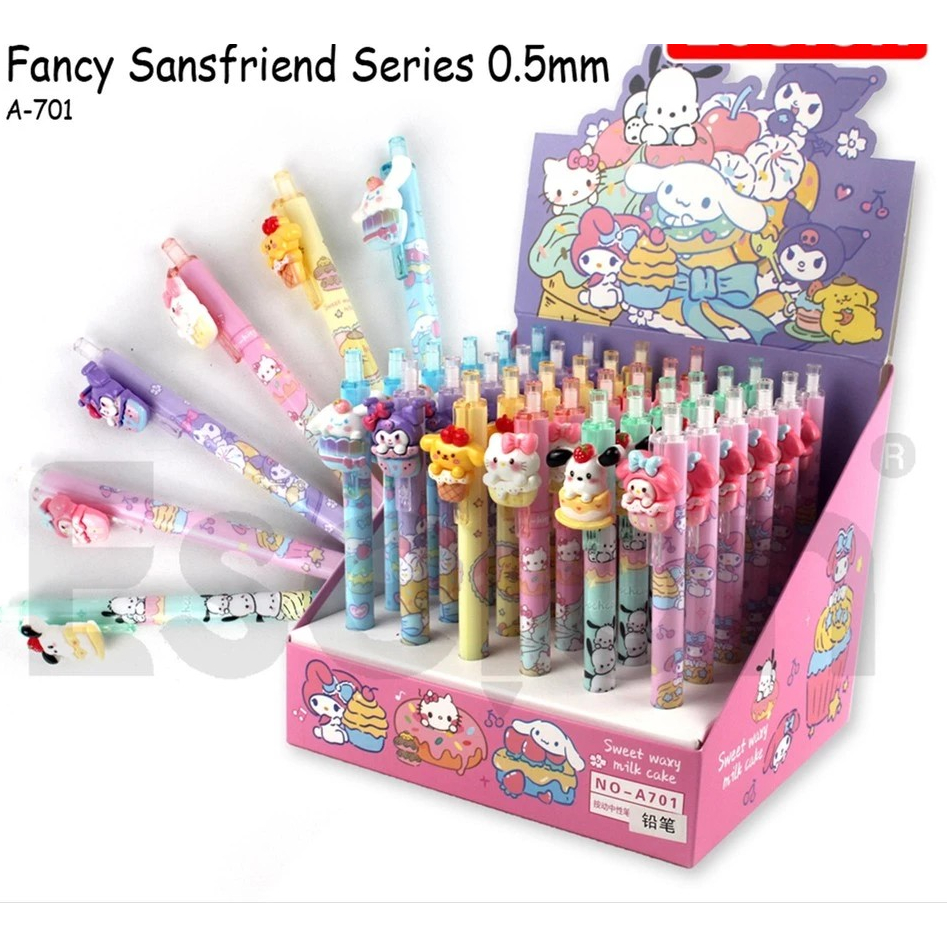 

Pensil Mekanik Fancy Sanrio 0.5mm /Pensil Mekanik Timbul Karakter Sanrio Lucu