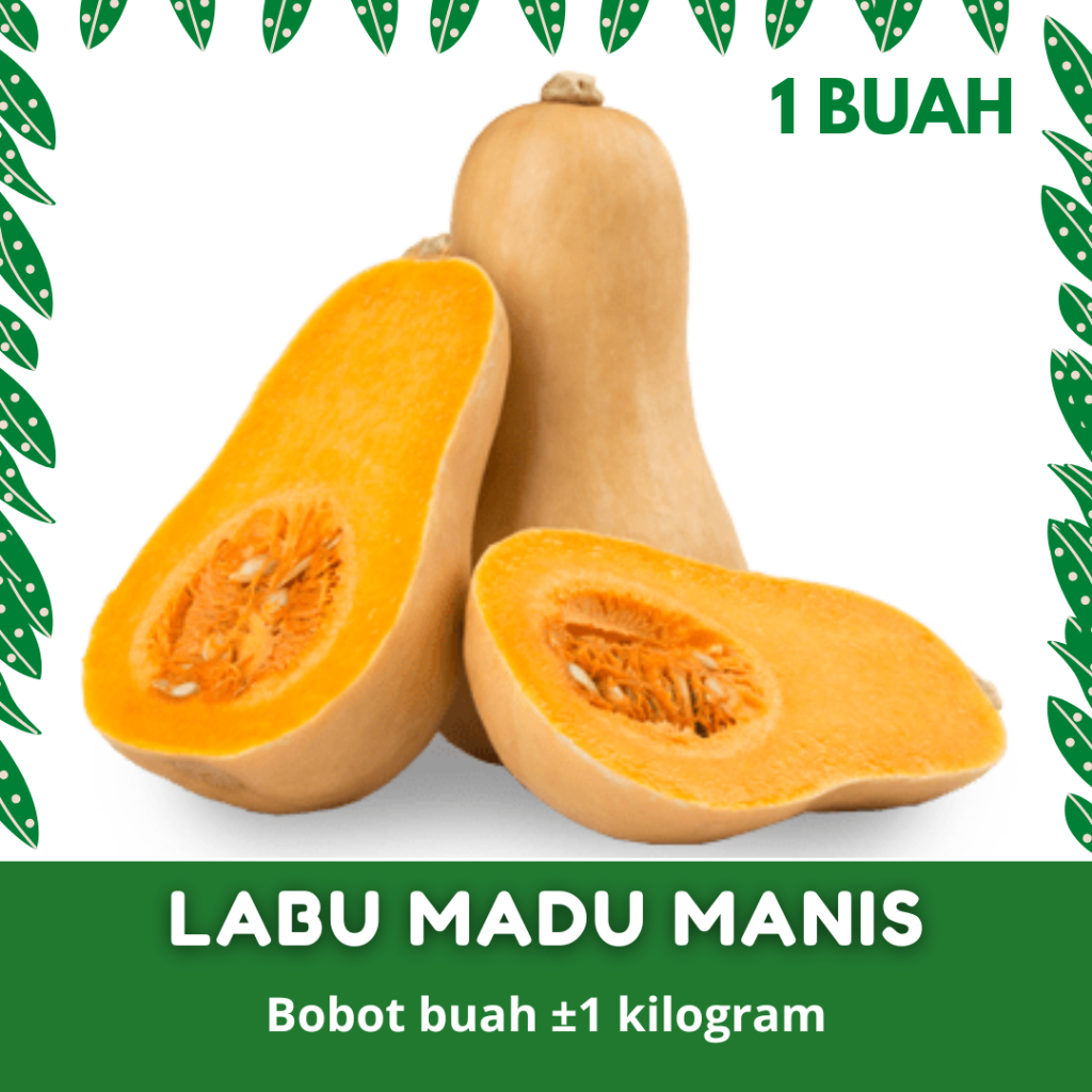 

(1 BUAH) LABU MADU MANIS PULEN BOBOT ±1 KILOGRAM SIAP KONSUMSI