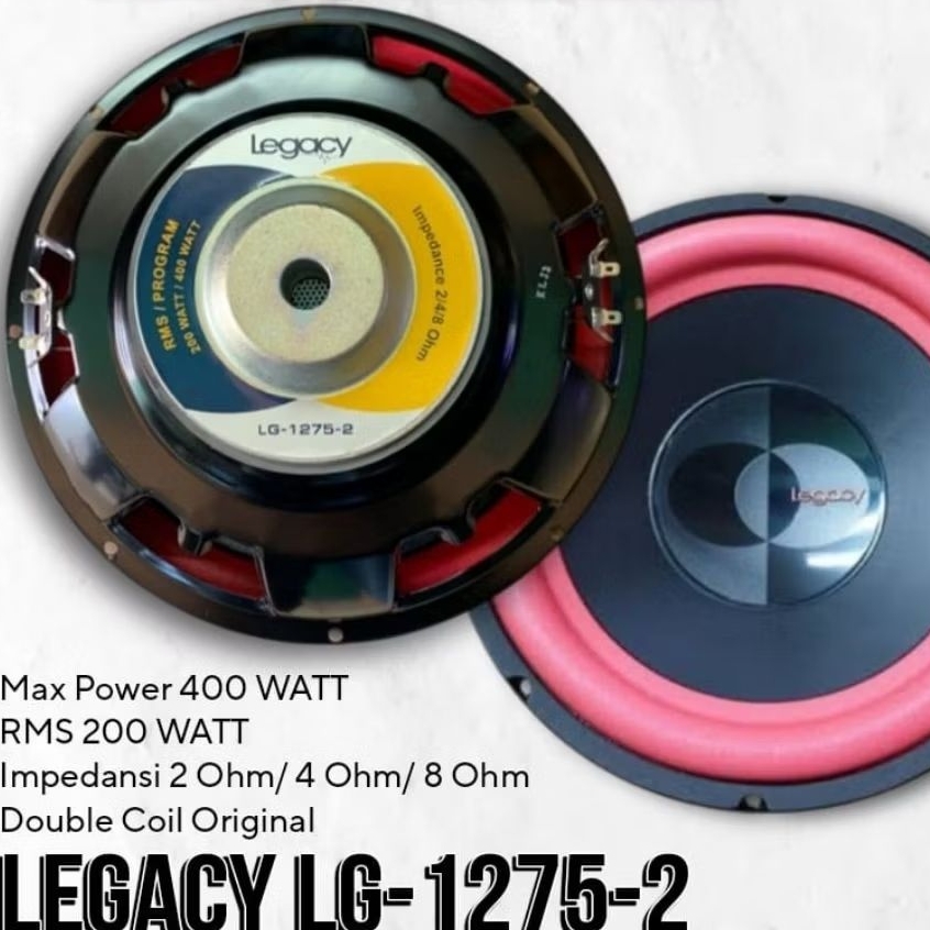 SPEAKER KOMPONEN LEGACY LG-1275 (DOUBLE COIL)