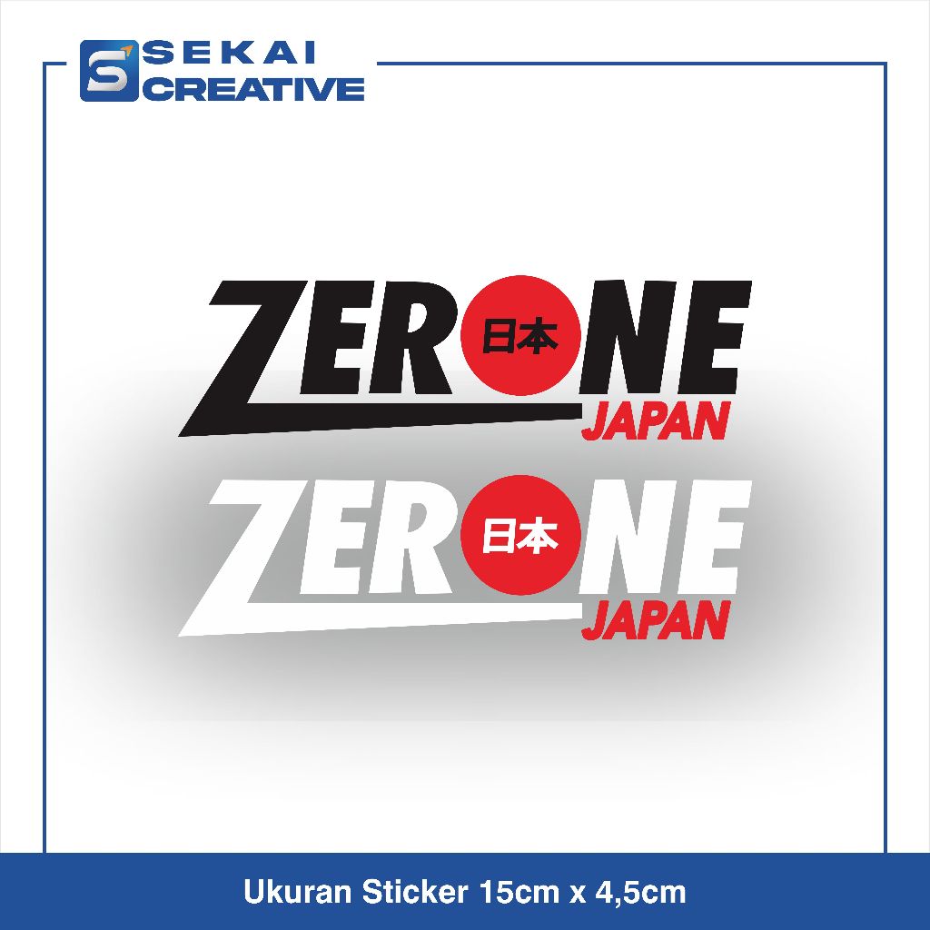 

SEKAI CREATIVE | STICKER CUTTING CUSTOM - STICKER LOGO ZEROONE JAPAN