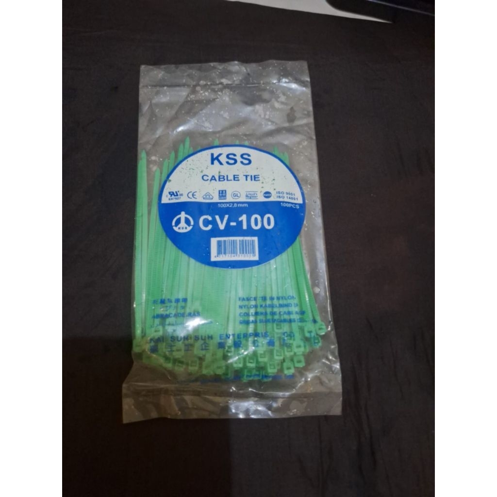 

kabel ties KSS 10cm cv-100mm 100pcs hijau