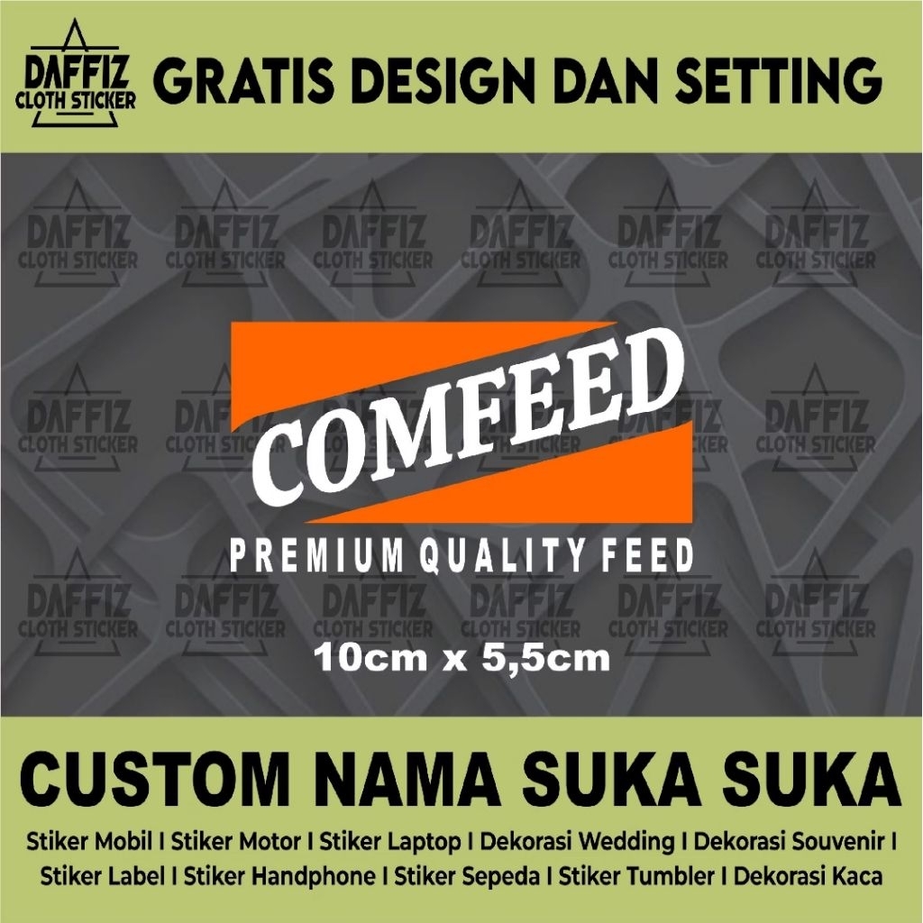 

STIKER CUTTING COMFEED 2 WARNA