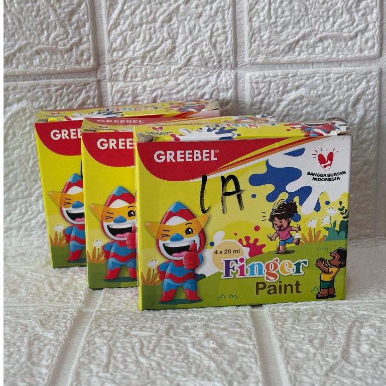 

Fingerpaint GREEBEL 4 Warna Pasta/Cat Gambar Kreatif Anak