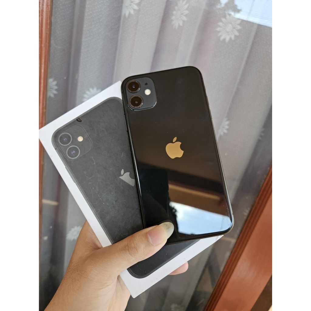 iphone 11 128gb ibox resmi indonesia mulus fulset nominus