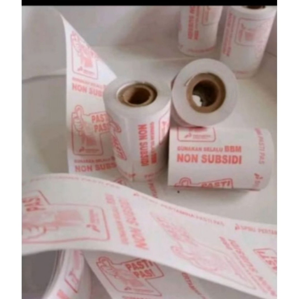 

kertas struk thermal logo pasti pas paket 10pcs/10rol ukuran 58x40mm