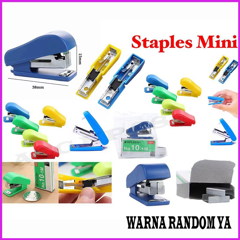 

Acchp Staples Mini free Isi ATK Portable ALat Penjepret Kecil Stapler Unik Lucu Serbaguna