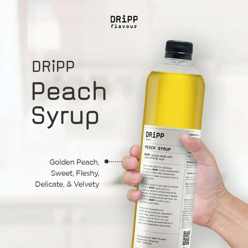 

Dripp Syrup rasa Peach 760 ml