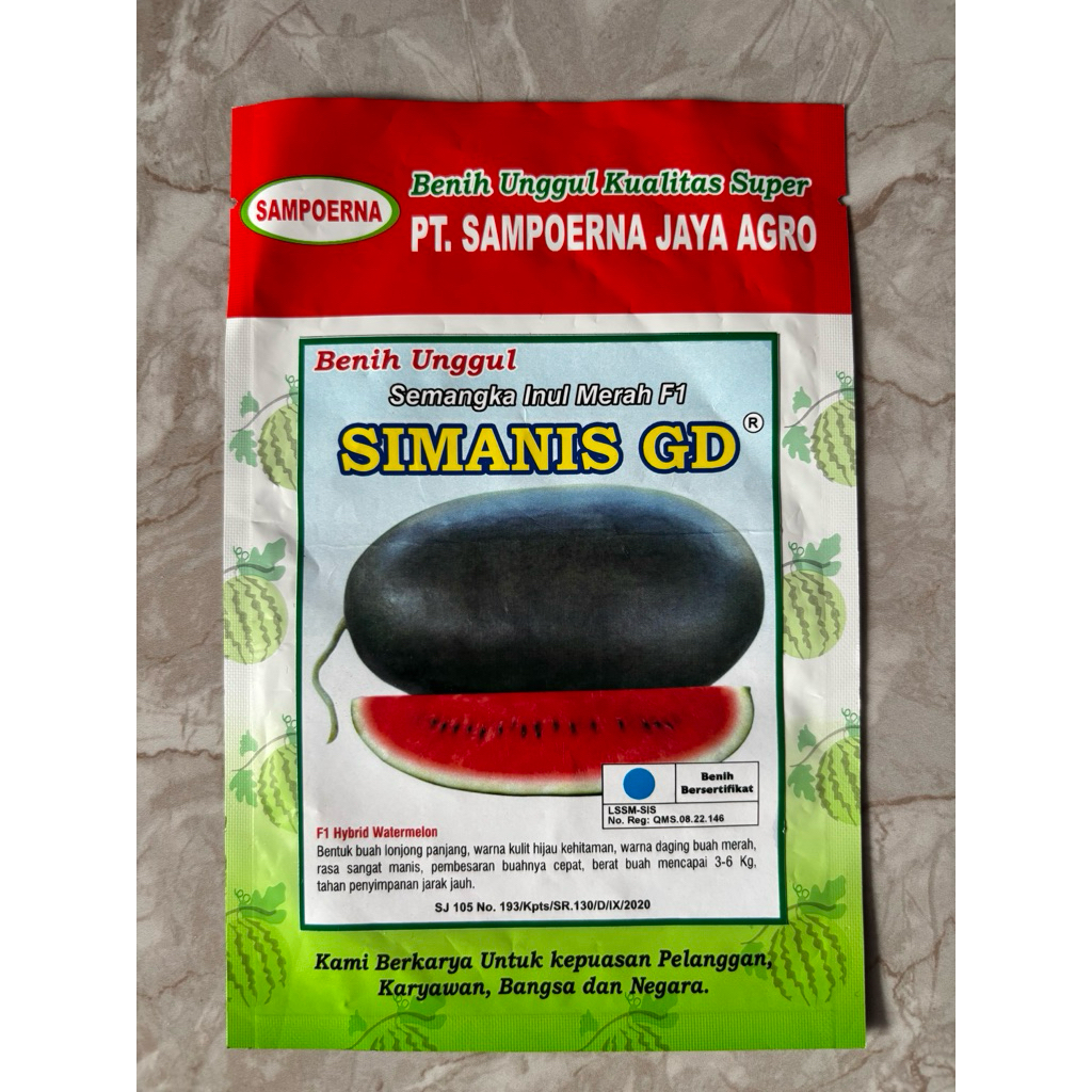 

Semangka Inul merah si manis GD F1 (20 gram)