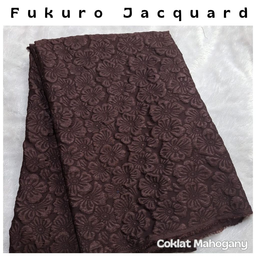 Kain Jacquard Emboss Bahan Fukuro Jacquard