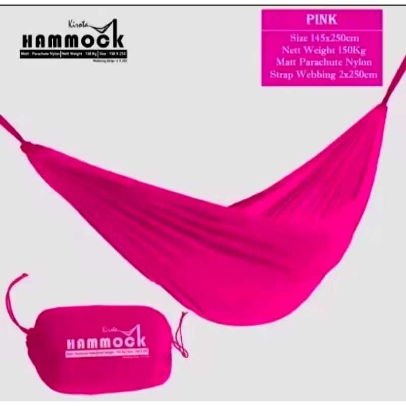 Hammock Kirota Tebal Kuat Tahan Beban 150kg Ukuran 250x150 Cm / Hammock Tebal