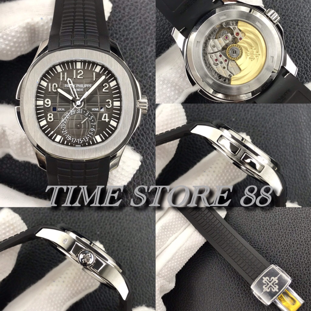 ZF Factory Patekhilippe Aquanaut Travel Time 5164 Gray Dial SS 41mm