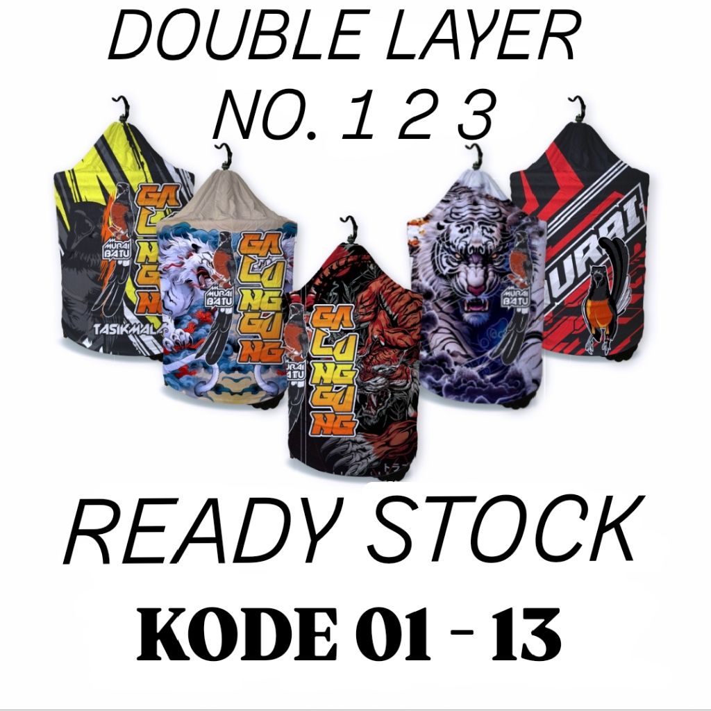 Krodong Murai Batu No 1 2 3 Double Layer Full Printing Bahan Tebal Halus Adem