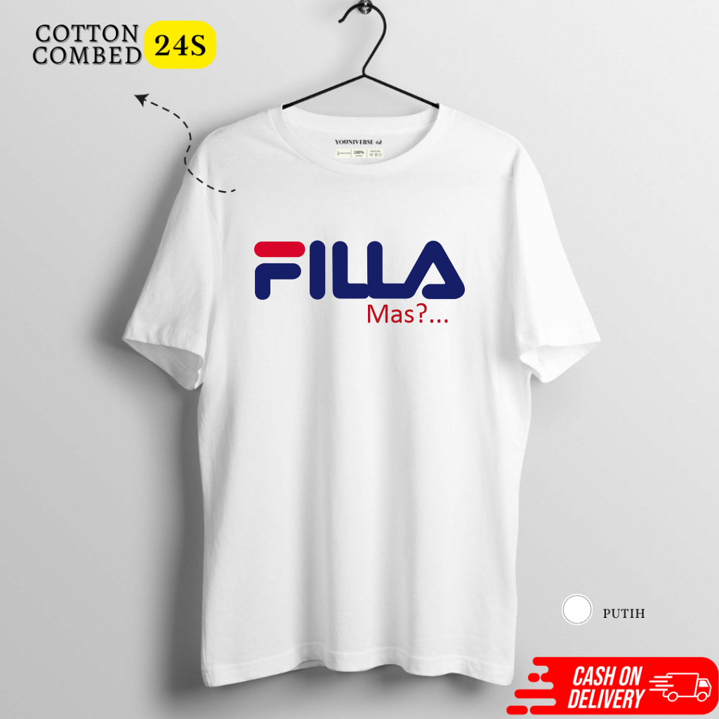 PROMO KAOS PLESETAN LOGO FILLA LOGO LUCU / Kaos Plesetan Lucu Logo FILLA