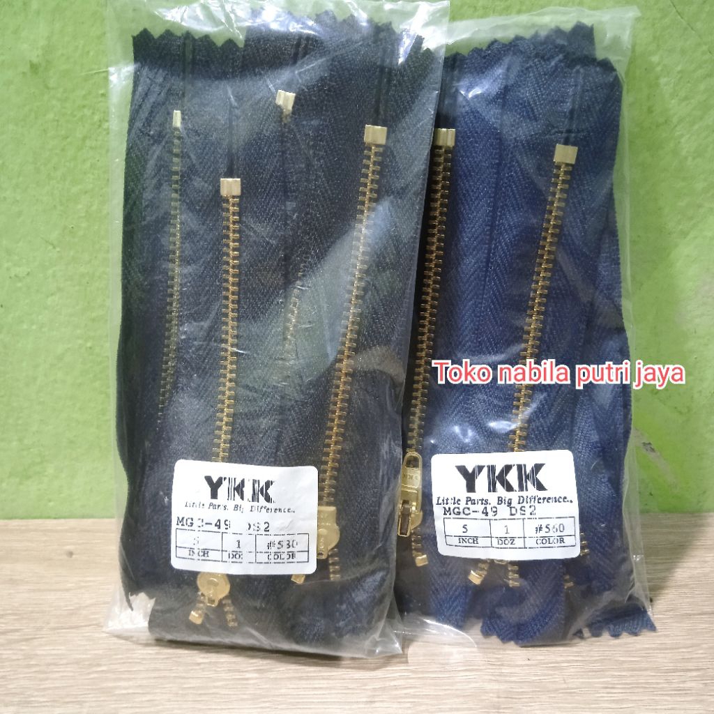 Resleting jeans ykk 5 inch - resleting celana jeans dan lainnya