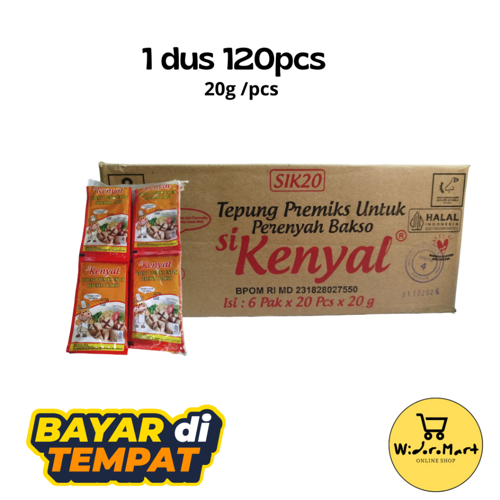 

sikenyal perenyah bakso 20g (1dus / 120pcs)