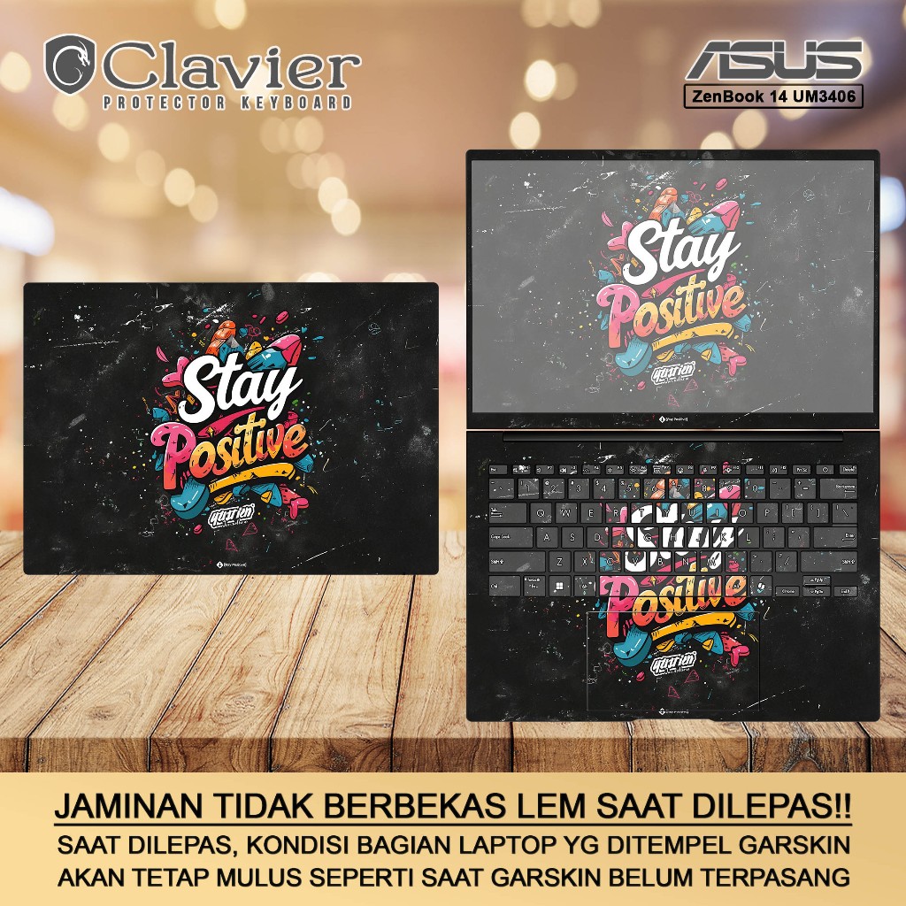 Screen Protector Anti Gores Cover Garskin Laptop Precut Custom Fit Cocok untuk Asus ZenBook 14 UM340