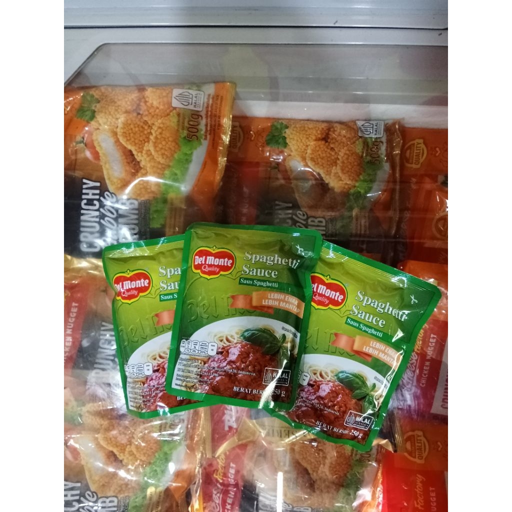 

SAUS SPAGHETTI DEL MONTE 250gr SPAGHETTI SAUS BISA COD