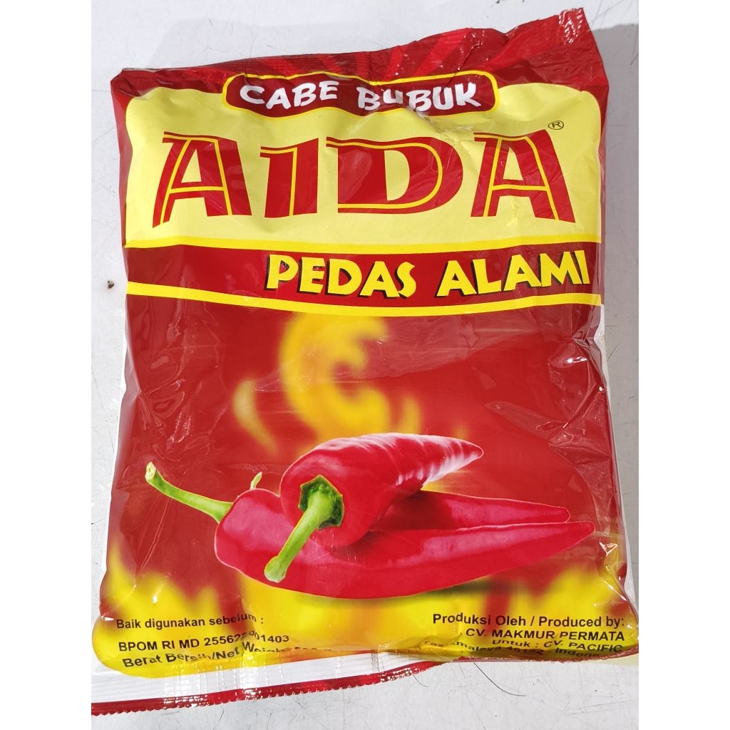 

Aida Cabe Bubuk 500gr – Pedas Alami