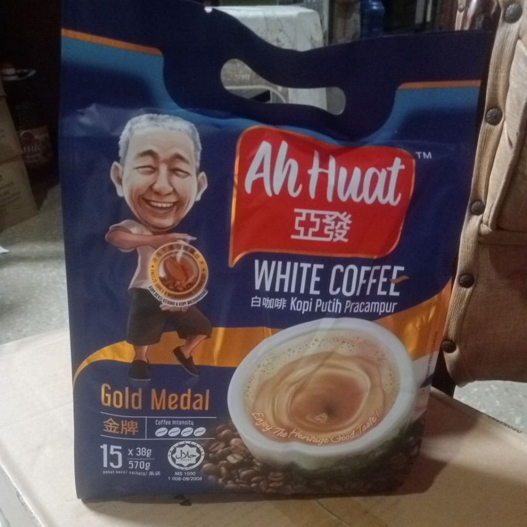 

Ah Huat white coffee gold medal ORI Malaysia