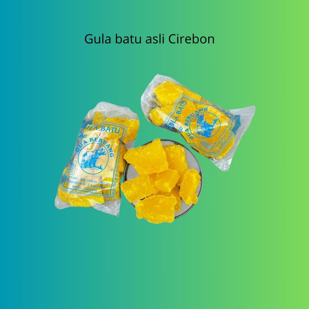 

Gula Batu TEBU KUNING Khas Cirebon Kemasan 1/2 kg timbangan pas