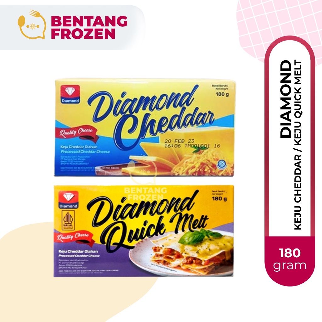 

Diamond Keju Cheddar / Keju Quick Melt 180gr