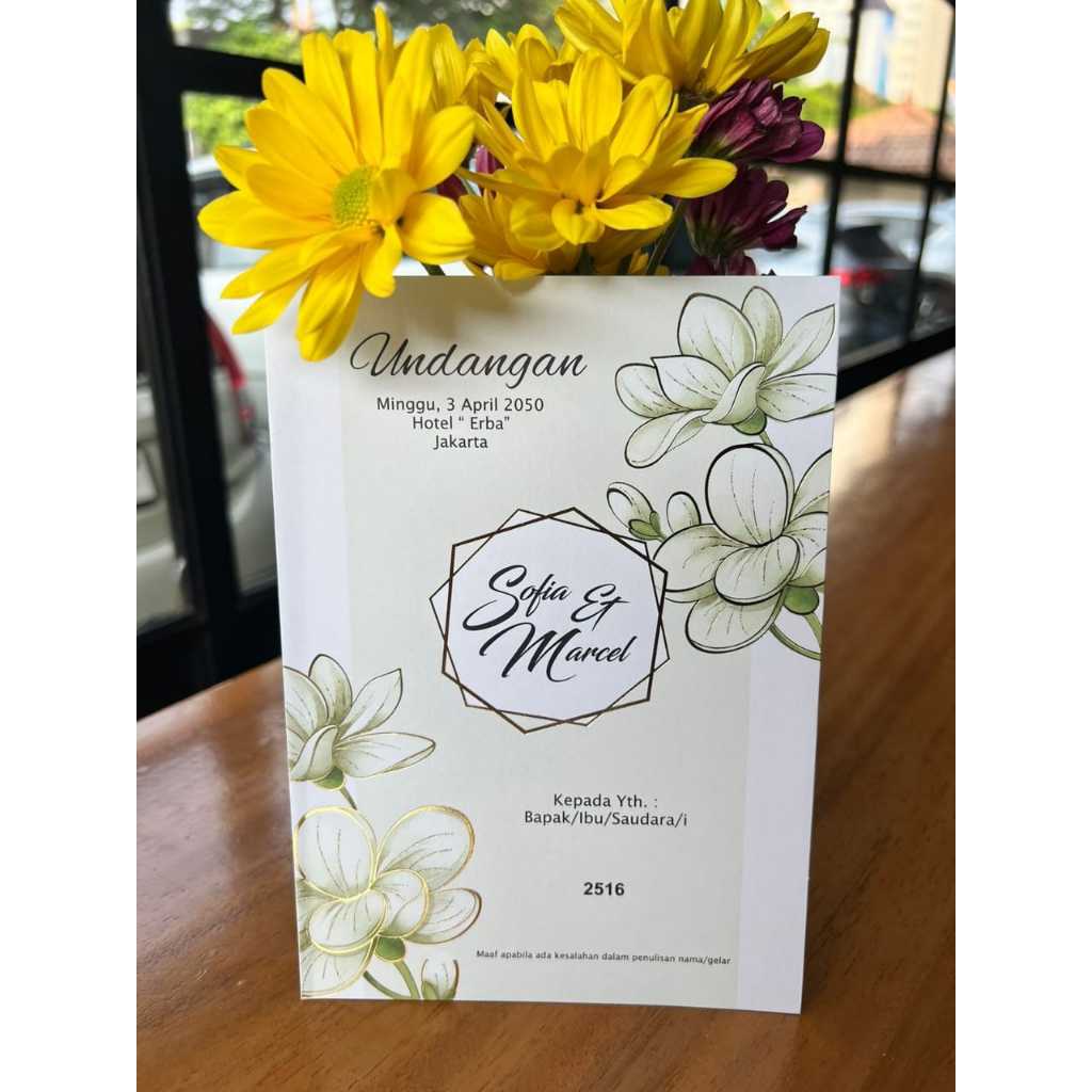 UNDANGAN BLANGKO ERBA 2516