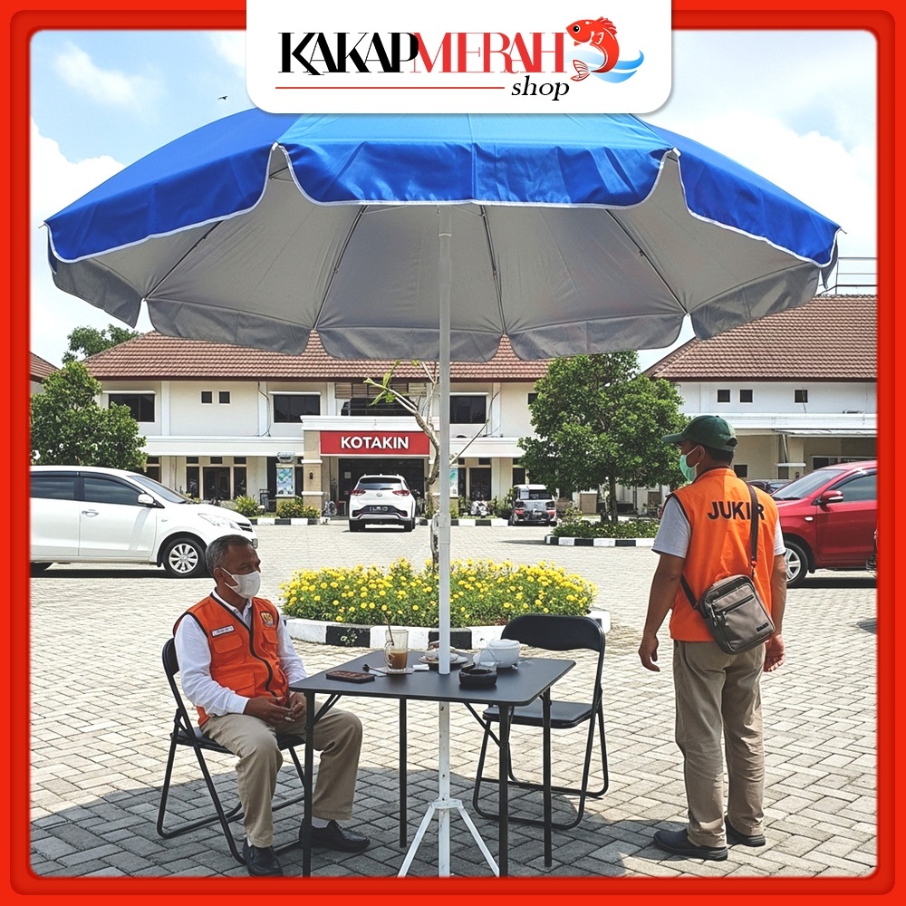 Payung Tuang Parir Jumbo Paraol Booth Paring Guard Tenda Outdoor Lipat Portable Anti Uv