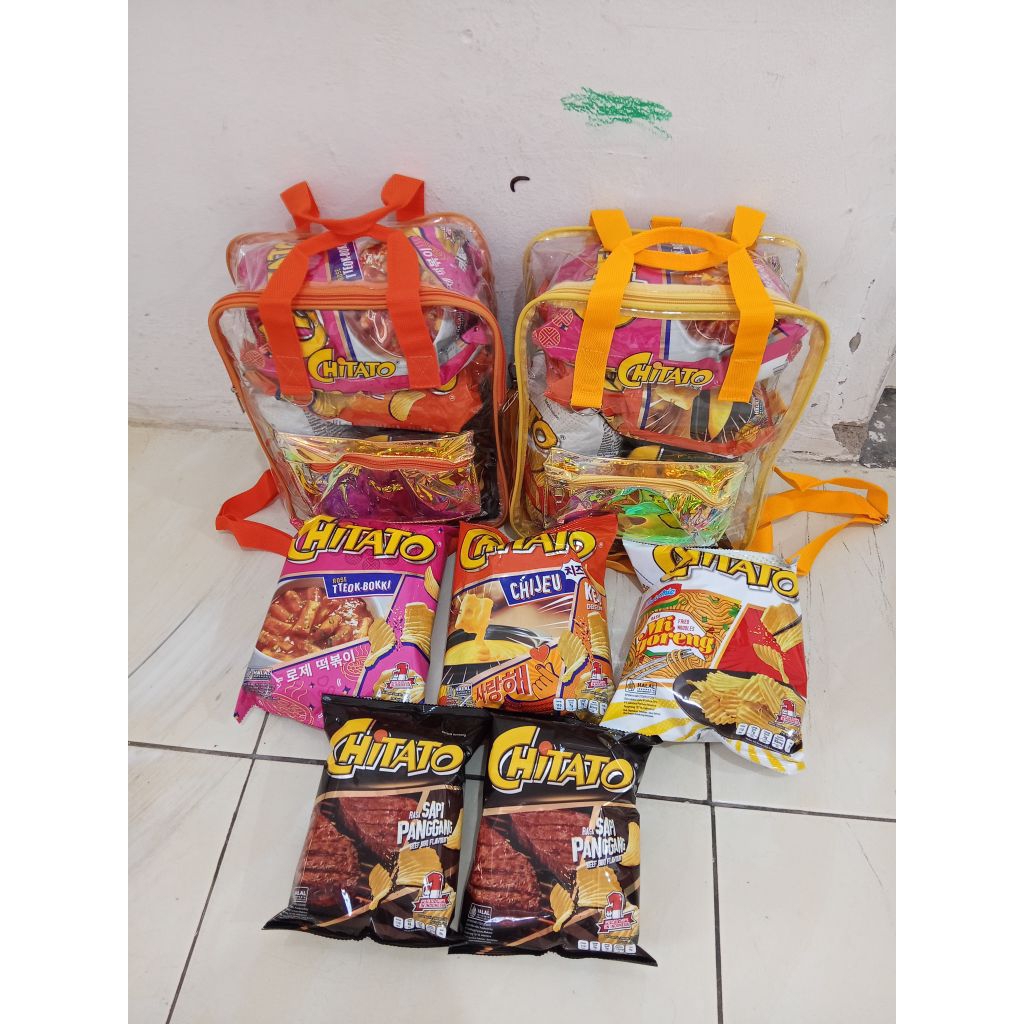 

paket Chitato gratis tas transparan