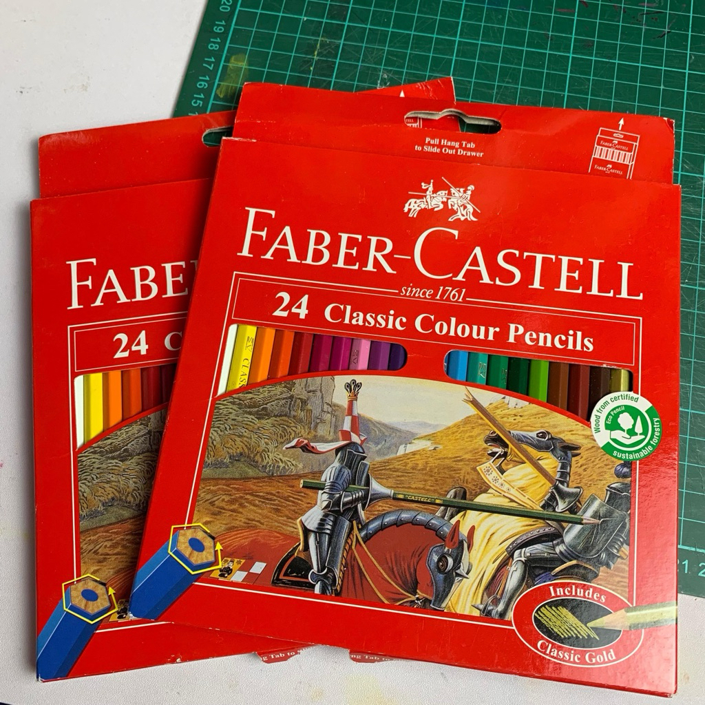 

Pensil warna Faber Castell 24 warna