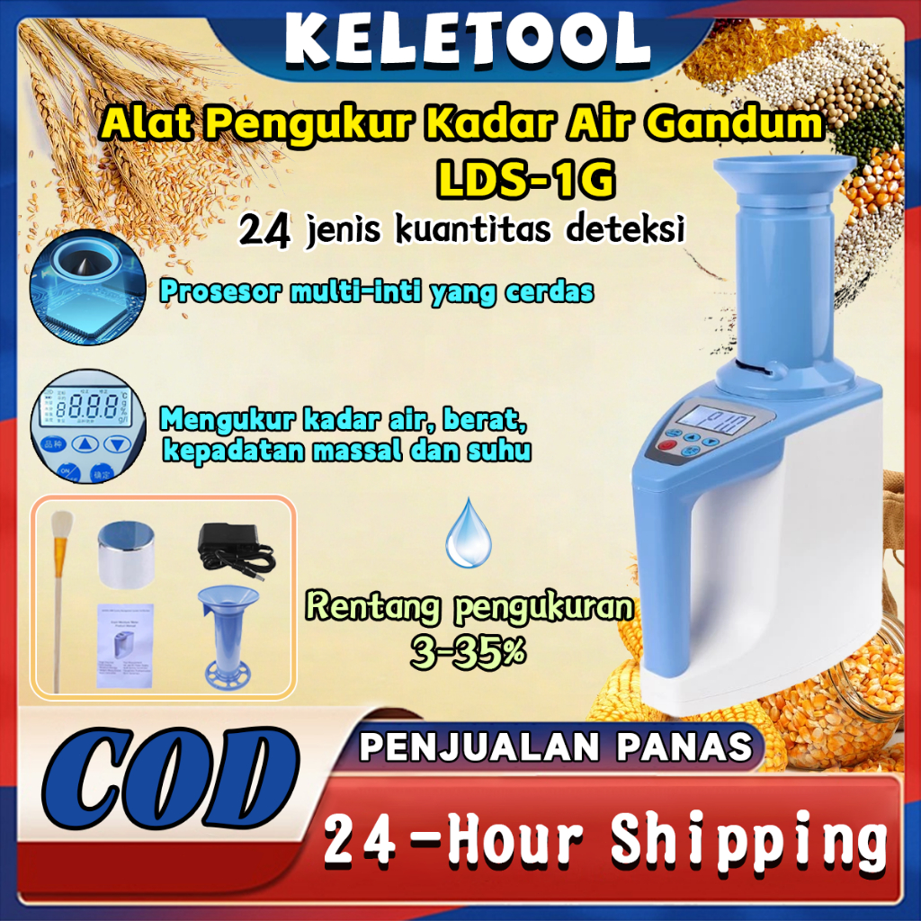 Tester jagung kadar air LDS-1G Alat Ukur Kadar Air pengukur Alat Analisis Kadar Air Gandum Jagung Te