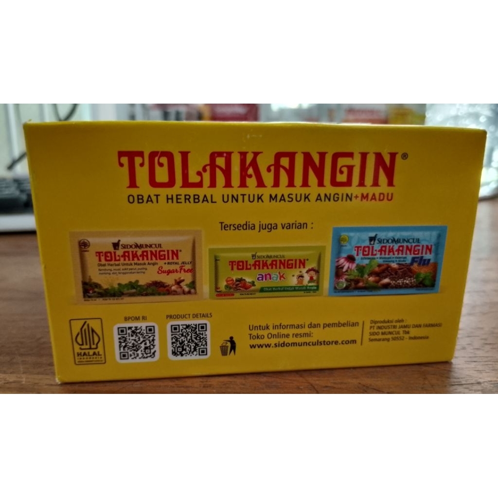 

Tolak angin 12 sachet. jamu sido muncul