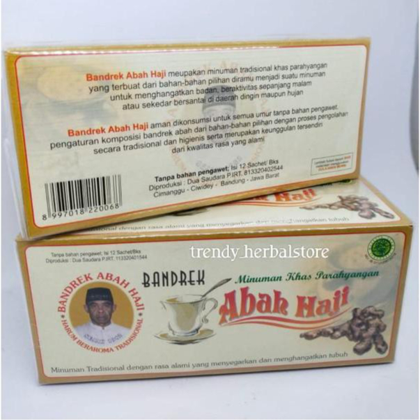 

BANDREK ABAH HAJI CIWIDEY MINUMAN KHAS PARAHYANGAN ISI 12 SACHET ORIGINAL 100%